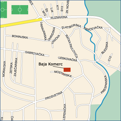 Mapa sedista firme